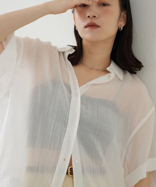 「Omekashi」 半袖シャツ FREE ピンク レディース_画像7