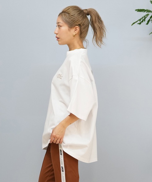 「NEW ERA」 半袖Tシャツ L ホワイト レディース_画像4