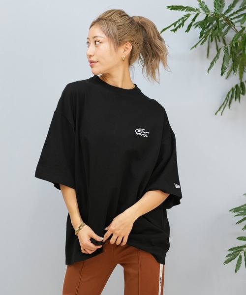 「NEW ERA」 半袖Tシャツ L ホワイト レディース_画像8