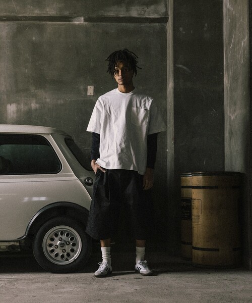 「RED KAP」 ハーフパンツ MEDIUM ブラック メンズ_画像2