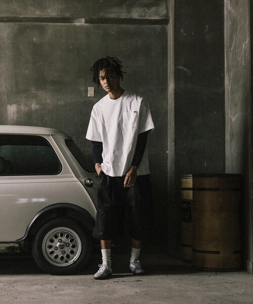 「RED KAP」 ハーフパンツ MEDIUM ブラック メンズ_画像3