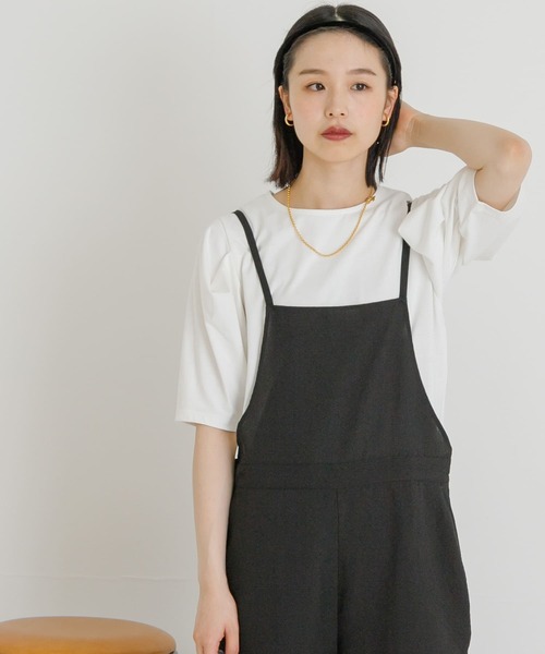 「UR Lab.」 半袖カットソー FREE ブラック レディース_画像8