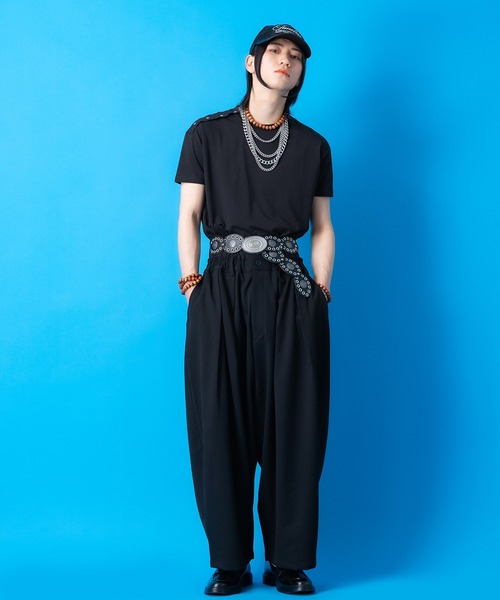 「ankoROCK」 半袖Tシャツ ONESIZE ブラック メンズ_画像9