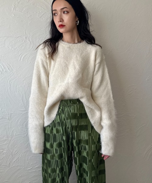 deux amour ニット セーター 衿取り外しポロニット レディース