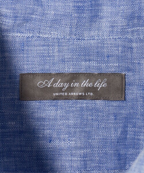 A DAY IN THE LIFE シャツ リネン カッタウェイカラーシャツ 2「A DAY