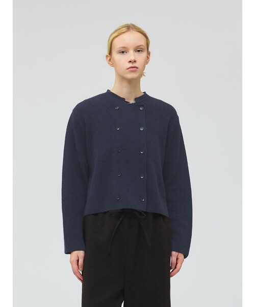 mizuiroind（ミズイロインド） カーディガン ダブルブレスト