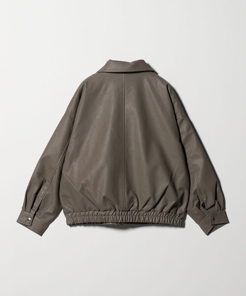 ★美品 d.i.a. ダイヤ 黒 グレー ゴールド ジャンパー・ブルゾン F A DAY IN THE LIFE ブルゾン アウター レザーライク A-2ブルゾン