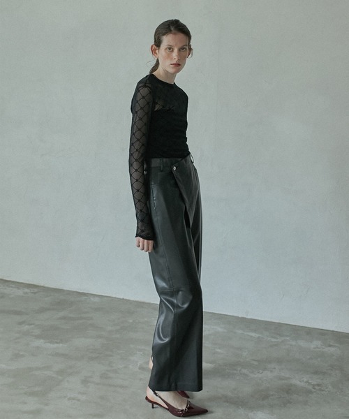 るる LE CIEL BLEU（ルシェルブルー） パンツ 36 ボルドー レディース