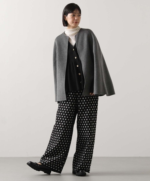 Torrazzo Donna（トラッゾドンナ） カーディガン リブペプラムフレアV