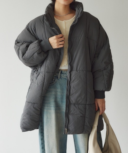 KUREN ダウンコート ダウンジャケット パテッドロングCT レディース
