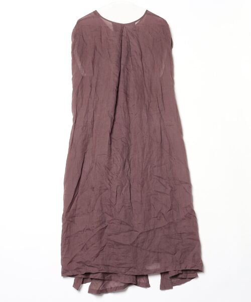 「miniyu」 半袖ワンピース FREE ブラウン レディース_画像2