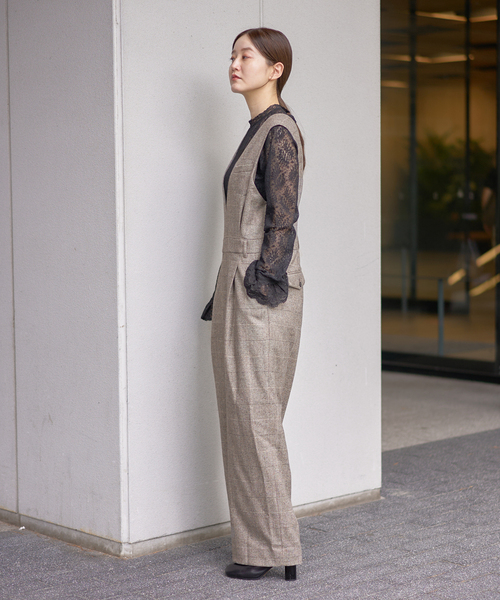 IENA（イエナ） サロペット オーバーオール ソフトチェック サロペット