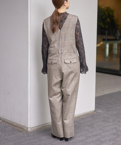 IENA（イエナ） サロペット オーバーオール ソフトチェック サロペット