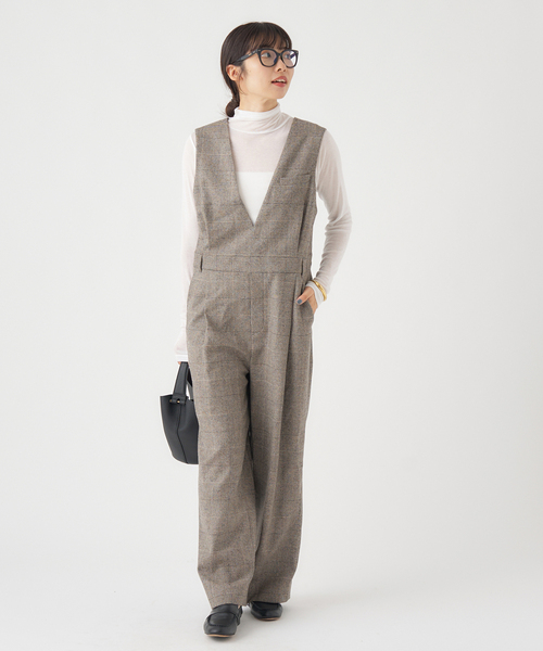 IENA（イエナ） サロペット オーバーオール ソフトチェック サロペット