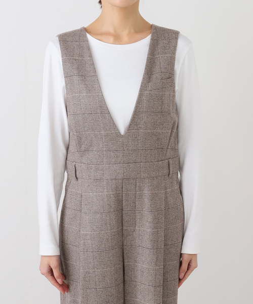 IENA（イエナ） サロペット オーバーオール ソフトチェック サロペット