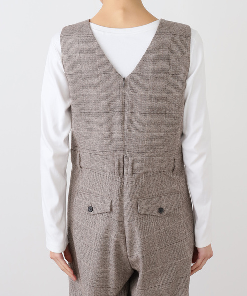 IENA（イエナ） サロペット オーバーオール ソフトチェック サロペット