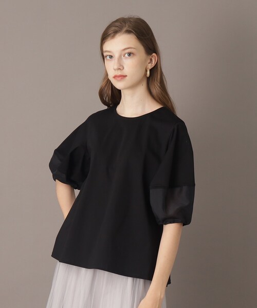 「DRESSTERIOR」 7分袖カットソー 36 オリーブ レディース_画像3