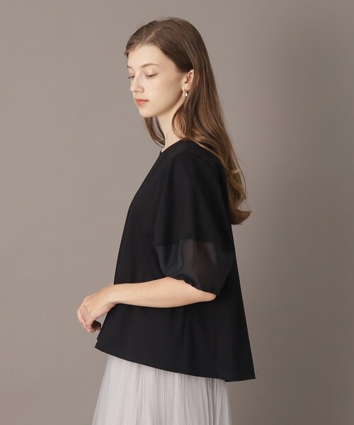 「DRESSTERIOR」 7分袖カットソー 36 オリーブ レディース_画像6