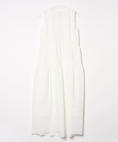 「Demi-Luxe BEAMS」 ノースリーブワンピース 38 ブルー レディースの画像