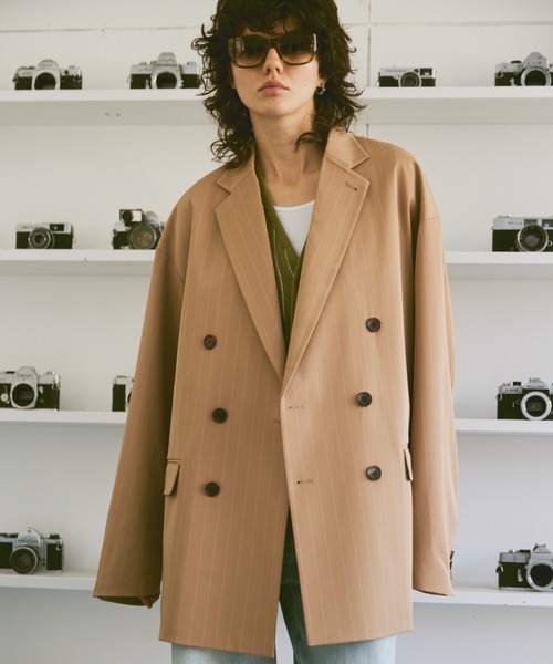 soerte テーラードジャケット 2 ベージュ メンズ : ZOZOTOWN Yahoo!店