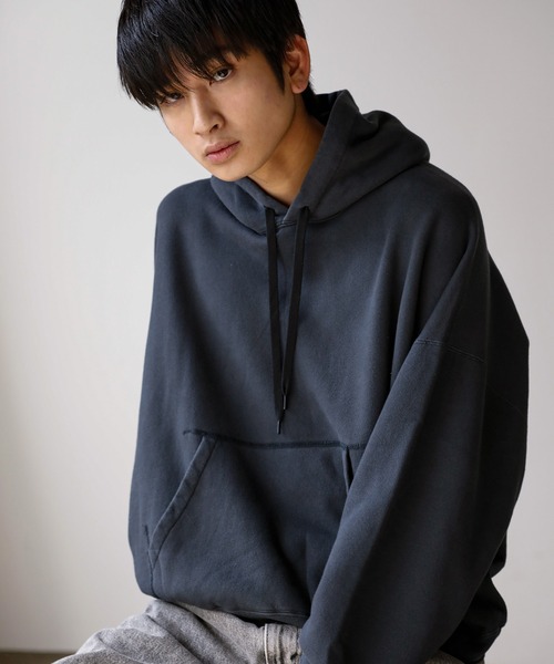 「REMI RELIEF」 プルオーバーパーカー L ブラウン メンズ_画像4