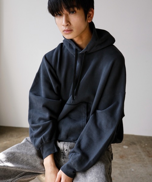 「REMI RELIEF」 プルオーバーパーカー L ブラウン メンズ_画像5