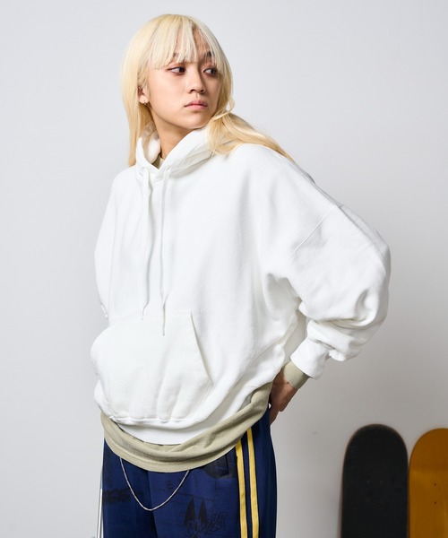 「REMI RELIEF」 プルオーバーパーカー L ブラウン メンズ_画像6