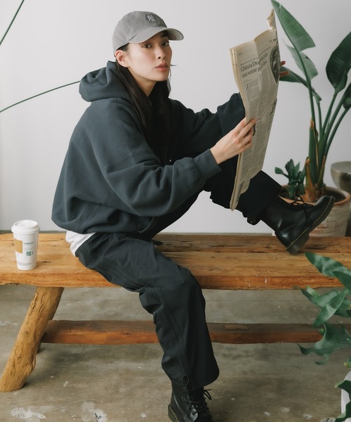 「REMI RELIEF」 プルオーバーパーカー L ブラウン メンズ_画像9