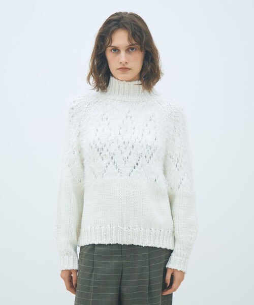 MACPHEE（マカフィー） ニット セーター アイレットシャギー