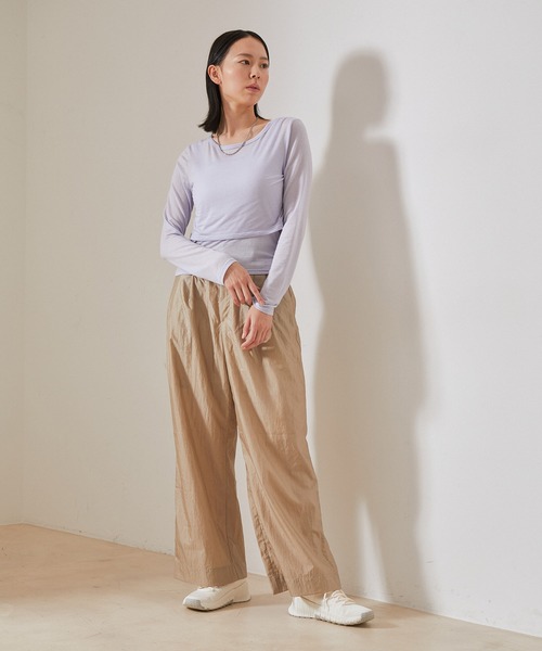 「NERGY」 長袖カットソー FREE オフホワイト レディース_画像6