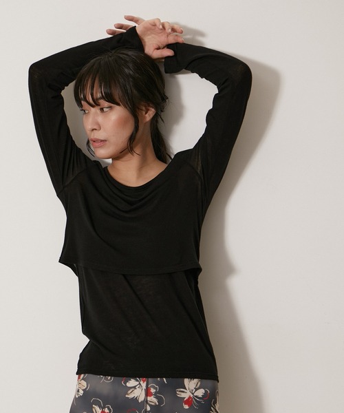 「NERGY」 長袖カットソー FREE オフホワイト レディース_画像8