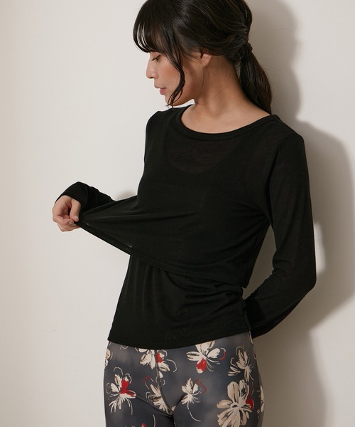 「NERGY」 長袖カットソー FREE オフホワイト レディース_画像9