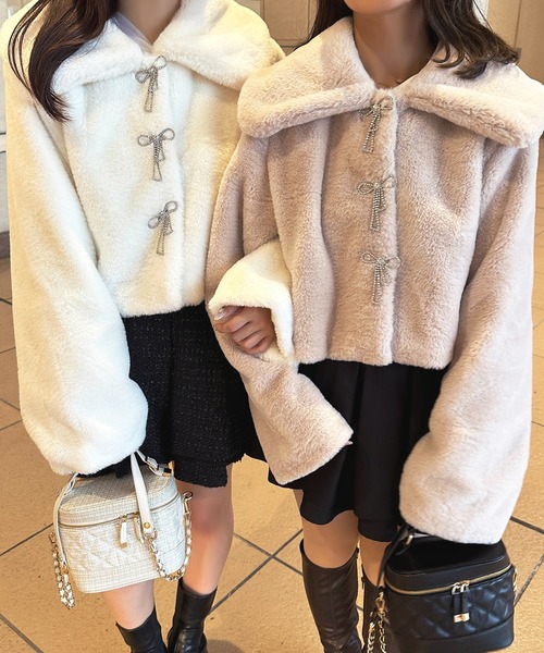 「apres jour」 ジャケット X-LARGE オフホワイト レディース_画像3