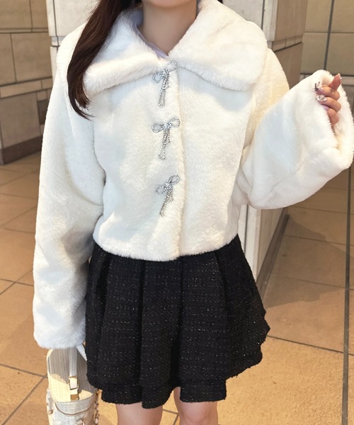 「apres jour」 ジャケット X-LARGE オフホワイト レディース_画像7