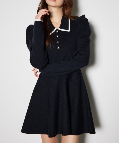 rienda 新品未使用 ワンピース 楽天市場】【SALE／60%OFF】フリルスリーブバイカラーOP rienda