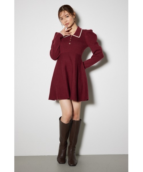 rienda 新品未使用 ワンピース rienda（リエンダ） ニットワンピース FREE ブラック レディース