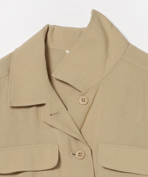 【美品】WTAPS サファリジャケット ミリタリー ベージュ 総柄 フード取外し BEAMS HEART（ビームス ハート） ミリタリージャケット モッズコート