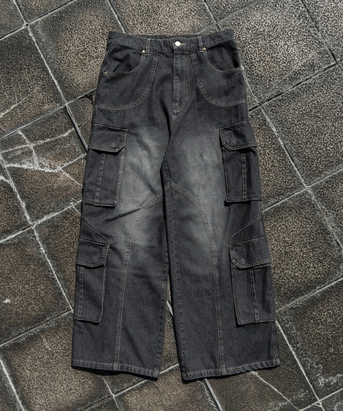 な*ー様 ANDER HUNK ダークグレー カーゴパンツ ANDER HUNK カーゴパンツ LARGE ブラック メンズ : ZOZOTOWN Yahoo!店