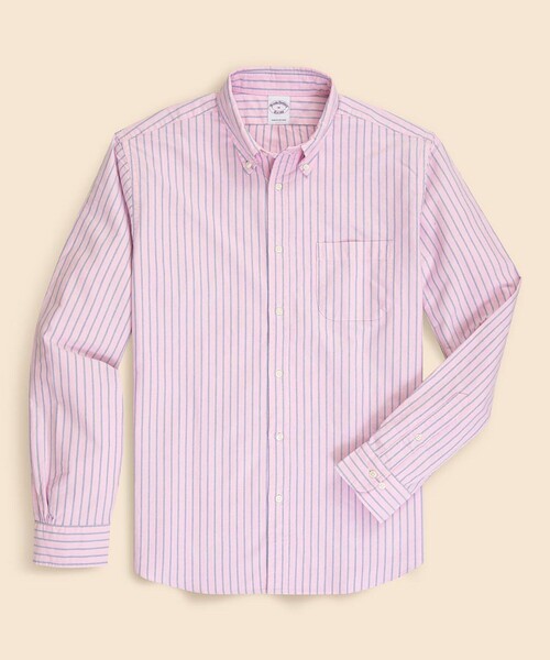 【新品未使用タグ付】Brooks Brothers 長袖シャツ ストライプ M 古着 ブルックスブラザーズ Brooks Brothers 346 長袖 ボタンダウン