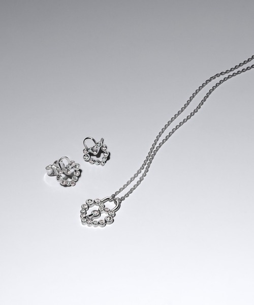PANDORA（パンドラ） ピアス スパークリング ハート パドロック
