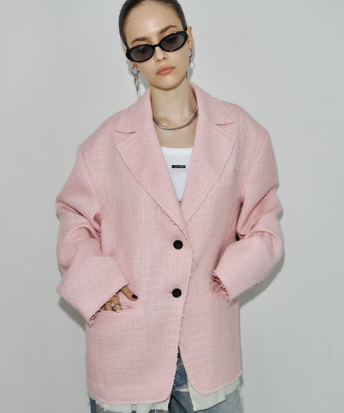 JOSEMOON ARRANGEMENT JACKET ピンク JOSE MOON（ジョゼムーン） ジャケット テーラードジャケット