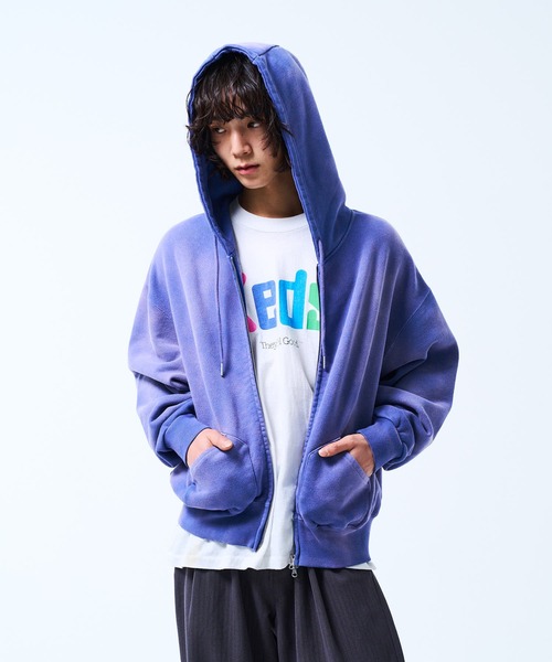 THE BOLDMAN パーカー Doublezip Heavy Hoodie / ダブルジップヘビー