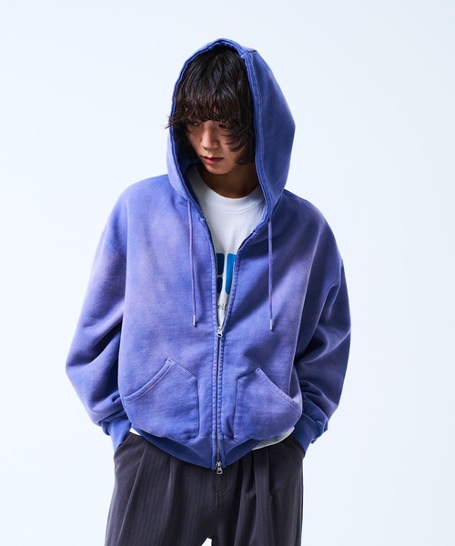 THE BOLDMAN パーカー Doublezip Heavy Hoodie / ダブルジップヘビー