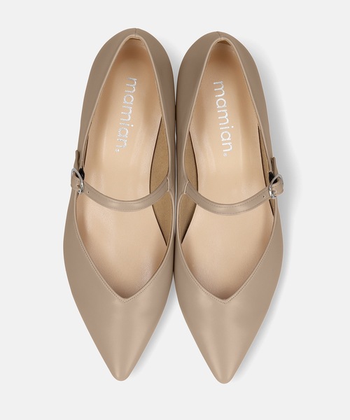 「MAMIAN」 フラットパンプス 22.5cm ブラック レディース_画像8