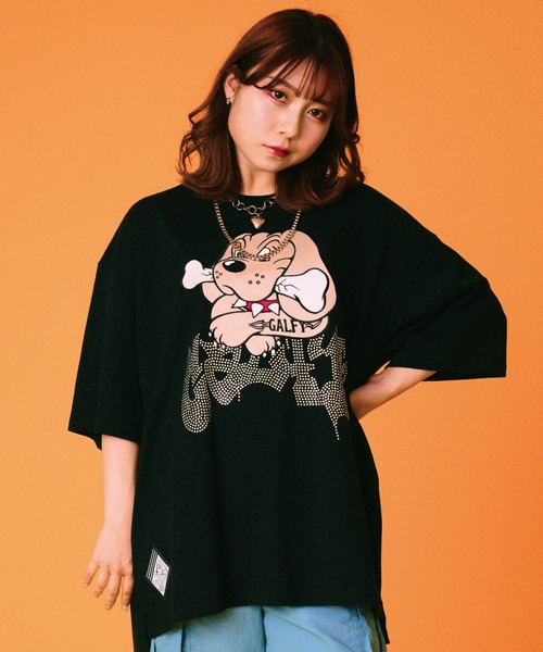 「GALFY」 半袖Tシャツ X-LARGE ブラック メンズ_画像4
