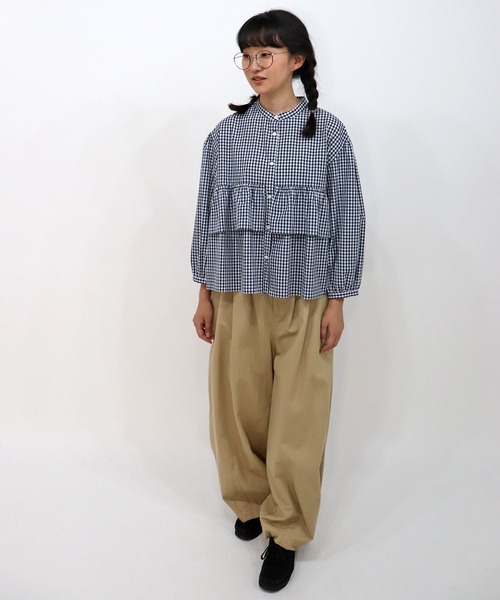 「haupia」 長袖ブラウス MEDIUM オフホワイト レディース_画像3