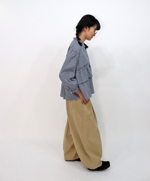 「haupia」 長袖ブラウス MEDIUM オフホワイト レディース_画像5