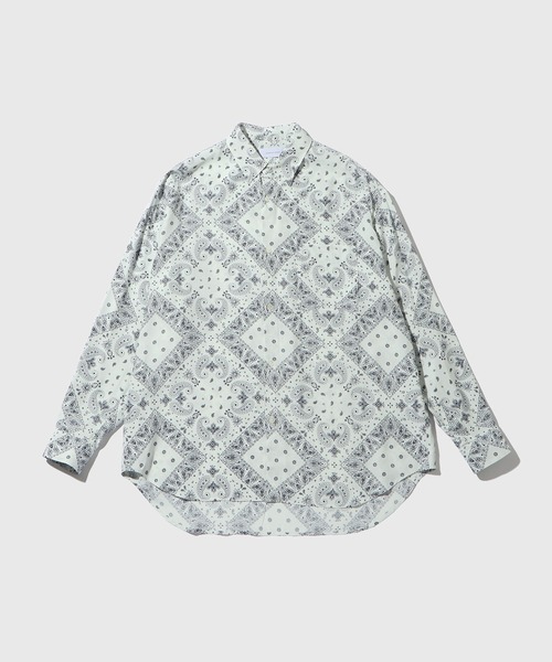 【ホワイト系（11）】アソート ビッグシルエット レギュラーカラーシャツ / ロングシーズン着用可能 ADAM ET ROPE'（アダムエロペ） シャツ アソート ビッグシルエット