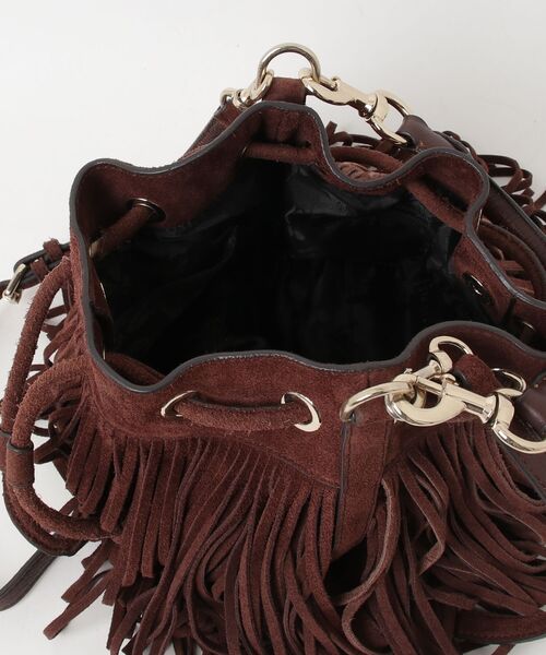 「REBECCA MINKOFF」 フリンジ2WAYバッグ - ブラウン レディース_画像4