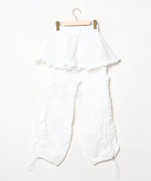 「lilLilly」 イージーパンツ FREE ホワイト レディース_画像2